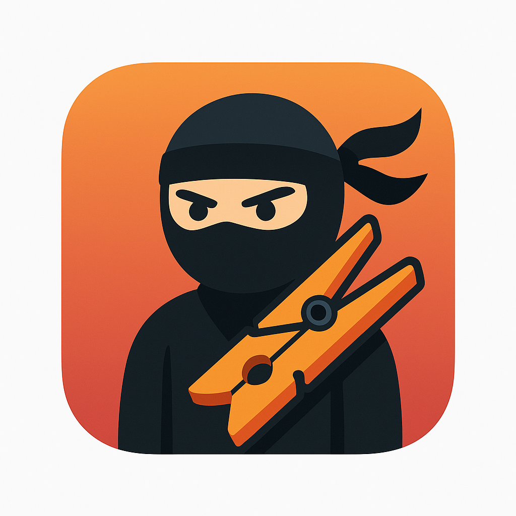 Ninja Clothespin