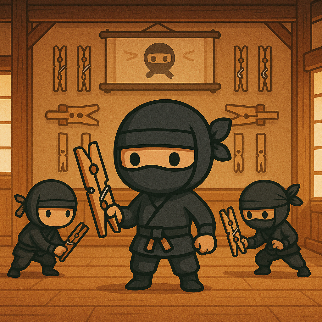 Ninja Pins Game Screenshot